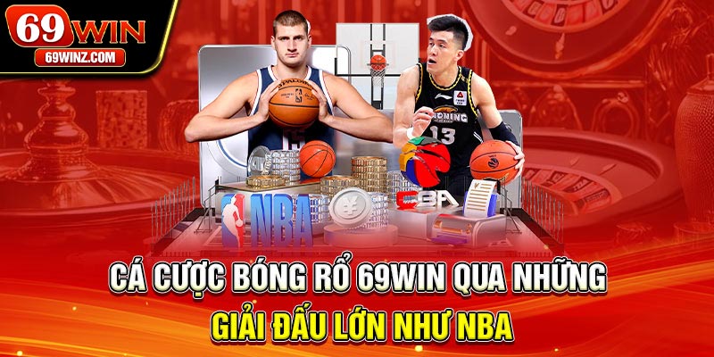 Cá cược bóng rổ 69win qua những giải đấu lớn như NBA